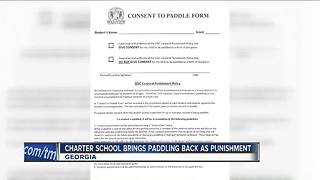 Georgia charter school reinstating controversial paddling policy