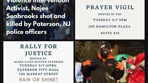 #JusticeforNajee #najeeseabrook March to city hall #Paterson, NJ Paterson Healing Collective 3/7/23
