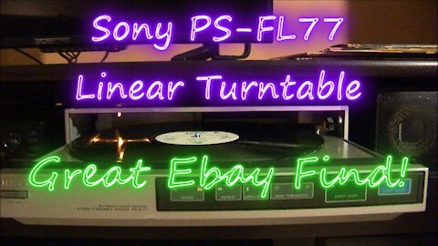 015 - Sony PS-FL77 Linear Turntable "parts or repair" ebay find