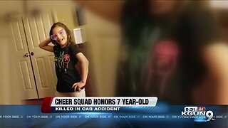 Cheer squad honors 7 year-old girl who passed away
