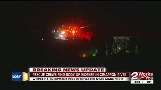 Construction worker's body recovered from Cimarron River