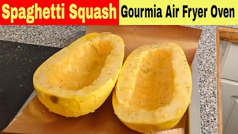 Spaghetti Squash, Gourmia Digital French Door Air Fryer Oven Recipe