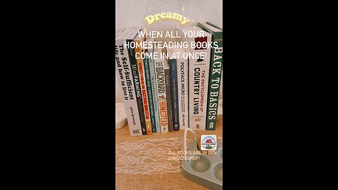All my Book Dreams Have Come True!! Homesteading Books!! #homesteading #paragonridgeranch