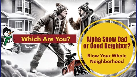 Are You The Alpha Dad During Snow Storm? Is That A Thing?