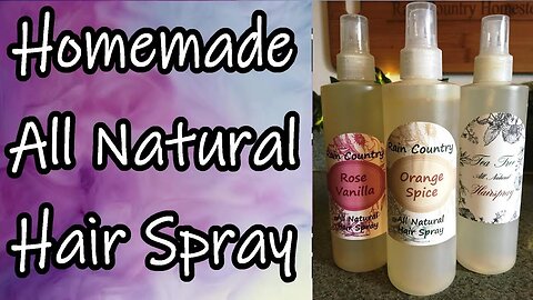 All Natural Hair Spray