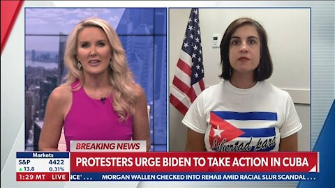 PROTESTERS URGE BIDEN TO TAKE ACTION IN CUBA