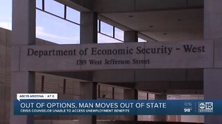 Crisis counselor unable to access unemployment benefits
