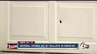 Several homes hit by bullets in drive-by shooting