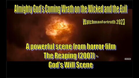 How Almighty God will destroy all evil in the end! A scene from The Reaping 2007 horror film