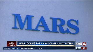 Mars is looking for a chocolate candy intern
