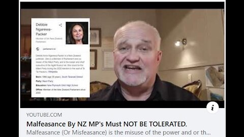 MALFEASANCE MUST NOT BE TOLERATED IN NEW ZEALAND MPS!