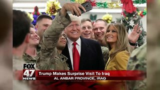 President and first lady make surprise visit to Iraq