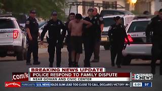 Police swarm North Las Vegas neighborhood