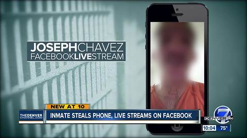 Inmate at Jefferson County Jail accused of stealing cell phone, going live on Facebook