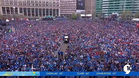 (NFL) draft attendance record set with more than 775,000 fans attending the event in Detroit