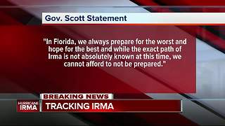 Gov. Scott Declares State of Emergency to Prepare Florida for Hurricane Irma