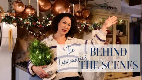 BEHIND THE SCENES | Ice Luminaries and How We Made Them! | ICE LUMINARIES