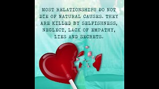 Relationships don't die of natural causes [GMG Originals]