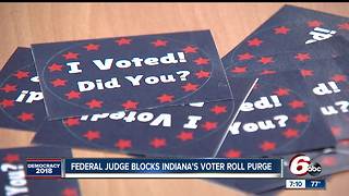 Federal judge blocks Indiana voter registration law