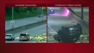 At least one killed in overnight crash on I-43 in Milwaukee County