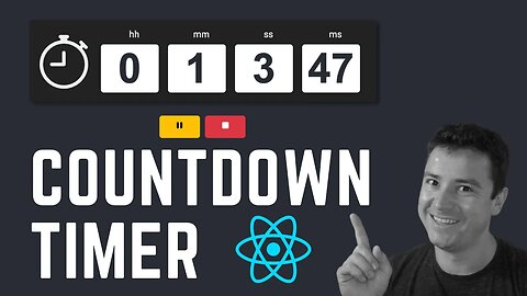 How to create a countdown timer in React JS using React hooks useState & useEffect v2