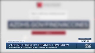 Vaccine eligibility expands Wednesday