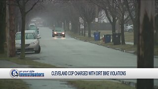 Cleveland police officer arrested for operating dirt bike