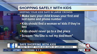 Shopping safely with kids