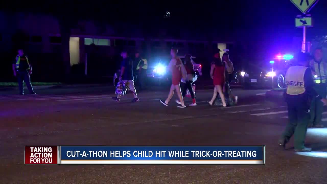 Community comes together to help child hit while trick-or-treating