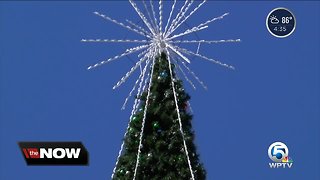 100-foot Christmas tree installation underway in Delray Beach