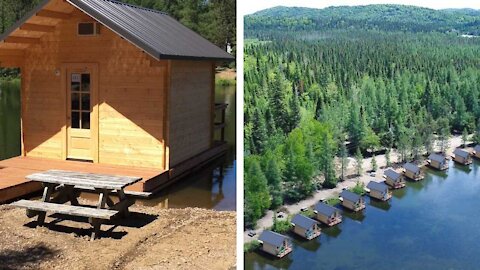 These Tiny Floating Cabins Make For A Dreamy Getaway Under 2 Hours From Montreal