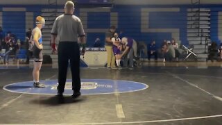 Mesa wrestler brings joy to opponent in unplanned match