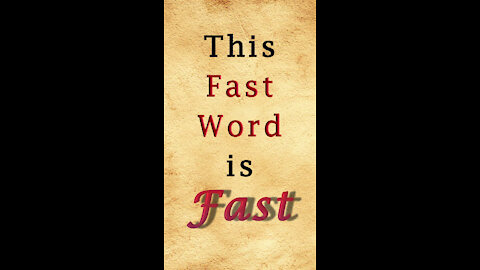 Fast Word - Fast