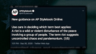 AP Style Guide Finds Term "Riot" Offensive, Prefers Use of "Unrest" To Describe Violent In Streets