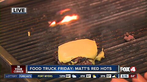 Food Truck Friday: Grilled burgers from Matt's Red Hots