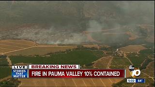 Fire breaks out in Pauma Valley