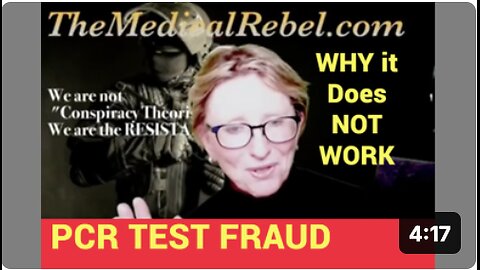 PCR Test FRAUD? - Dr. Lee MERRITT Explains. TheMedicalRebel.com