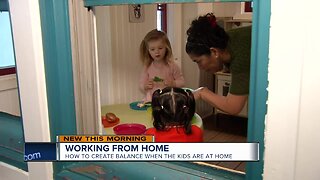 How to balance working from home with kids