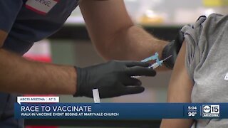 Walk-in vaccine event begins at Maryvale church