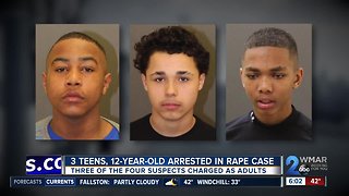 3 Teens, 12-Year-Old Arrested in Rape Case