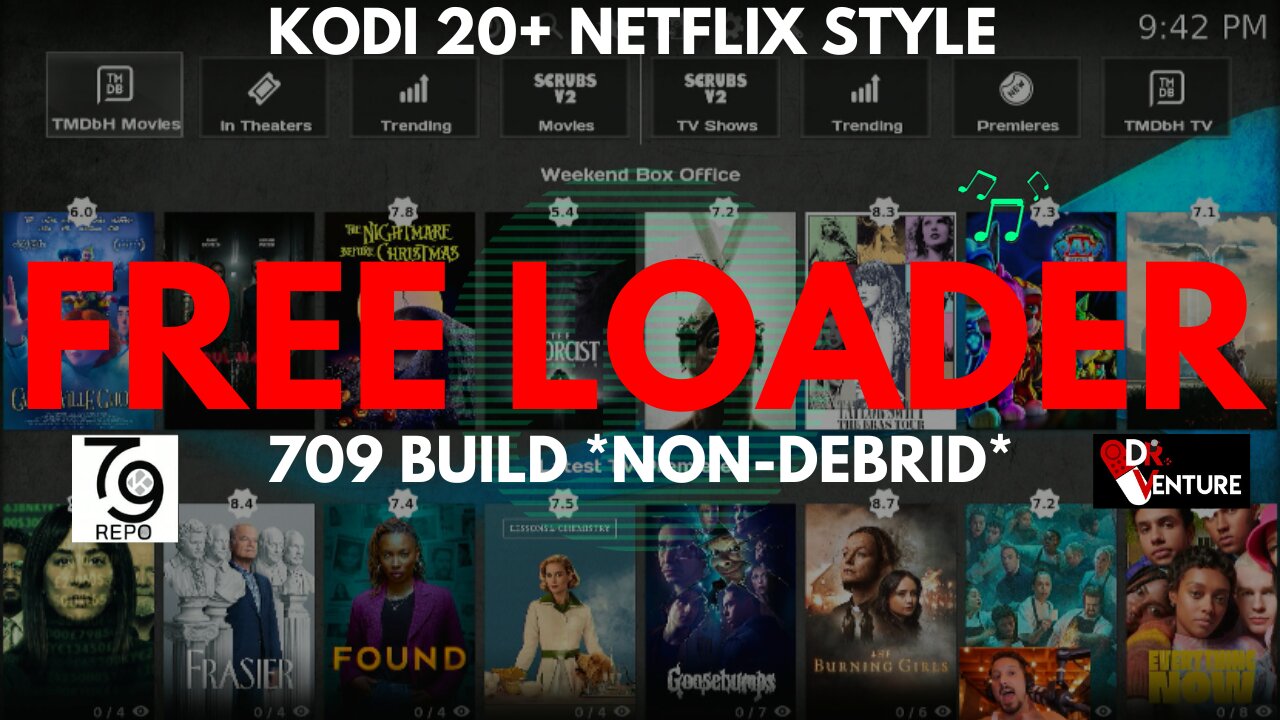 Kodi NETFLIX Style Builds Free Loader *Non Debrid* 709 Repo