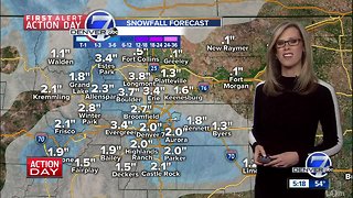 Snow moves in tonight, will affect Monday AM commute