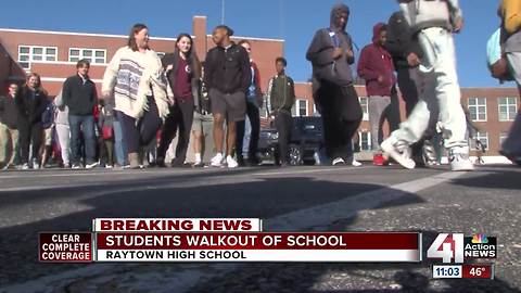 KC students walk out to protest gun violence
