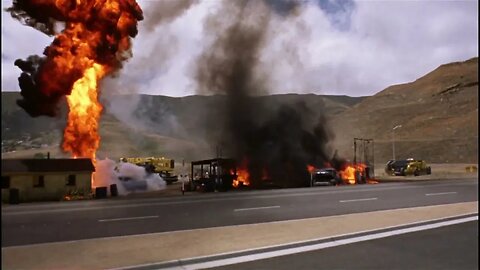 Car crash in Bullitt with Steve McQueen