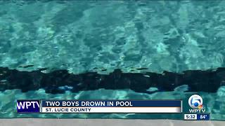 Two children drown in family pool