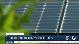 Controversial bill address solar energy in California