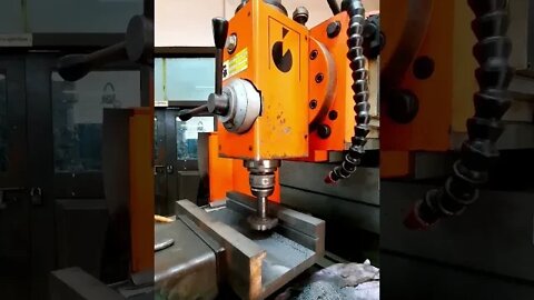 T-Slot Cutting Operation With NC Control Vertical Milling Machine #shorts
