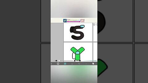 Drawing Alphabet Lore but Everyone is Sus | Y #shorts