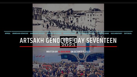 Artsakh Genocide Day Seventeen