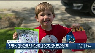 Even With School Closed, Locust Grove Pre-K Teacher Fulfills Promise To Student
